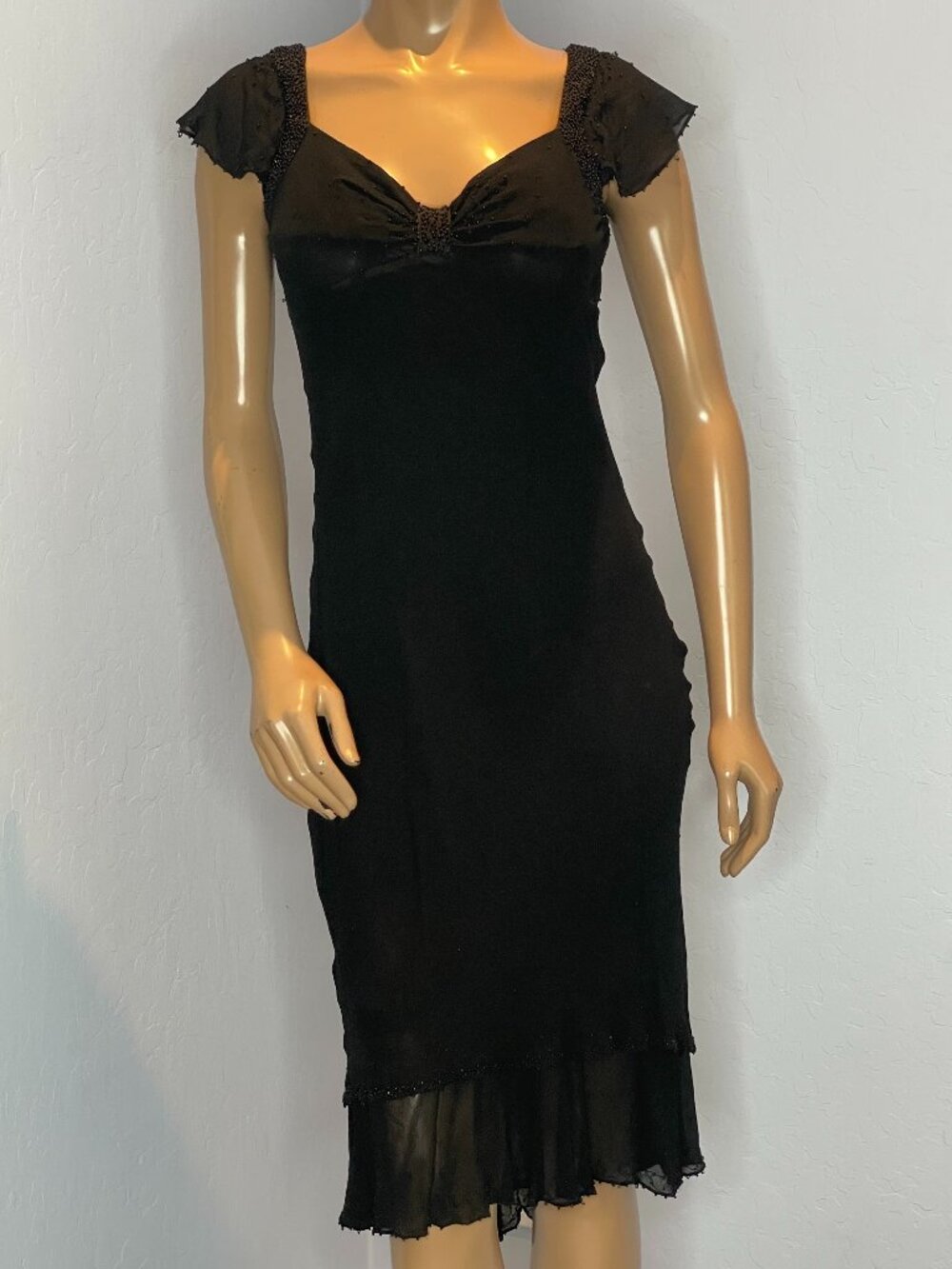 Beaded Silk Dress